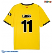 Fotballdrakt Herre Girona Thomas Lemar #11 Bortedrakt 2025-26 Kortermet